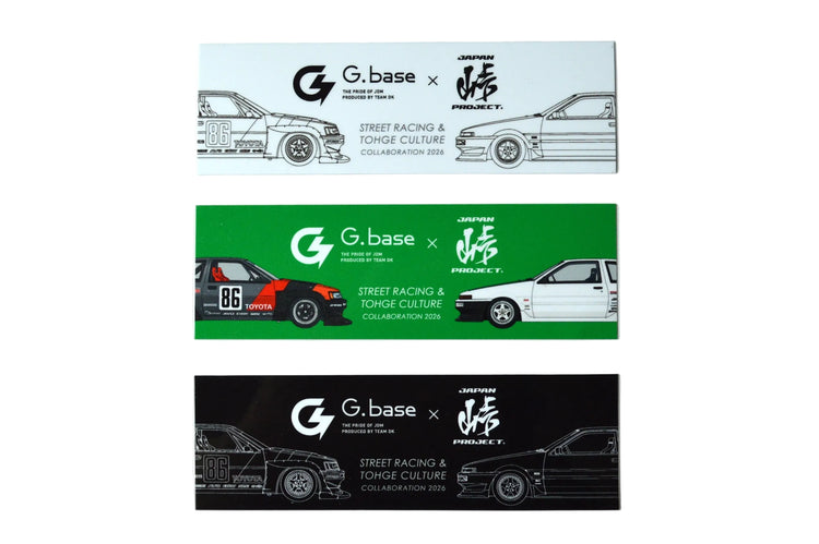 G.base × 峠PROJECT コラボステッカー